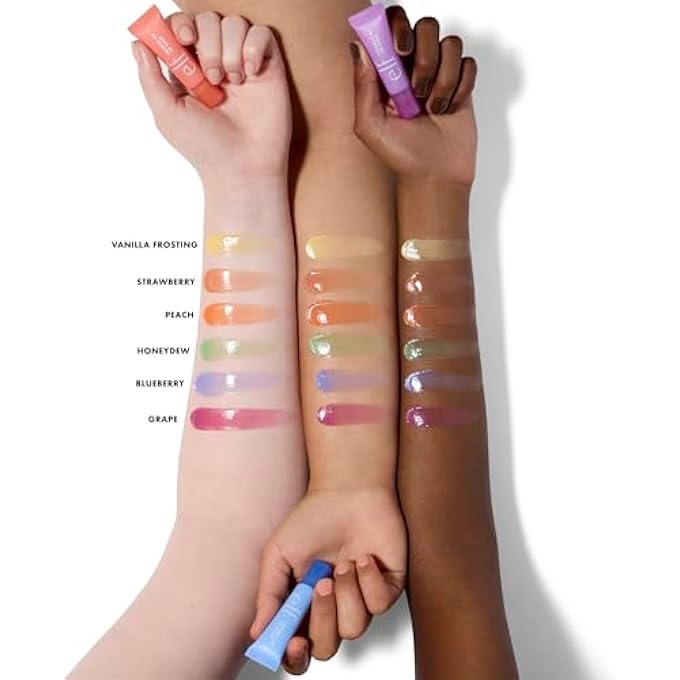 elf SQUEEZE ME LIP BALM, MOISTURISING LIP BALM FOR A SHEER TINT OF COLOUR, INFUSED WITH HYALURONIC ACID, VEGAN & CRUELTY-FREE, STRAWBERRY - Image 4